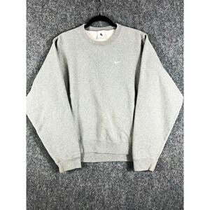 Vintage Nike Gray Crewneck Sweatshirt Men's Small Swoosh Made in Pakistan